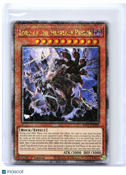 2024 YuGiOh!—Lord of the Heavenly Prison #RA03-EN029—QCR (1st Edition)