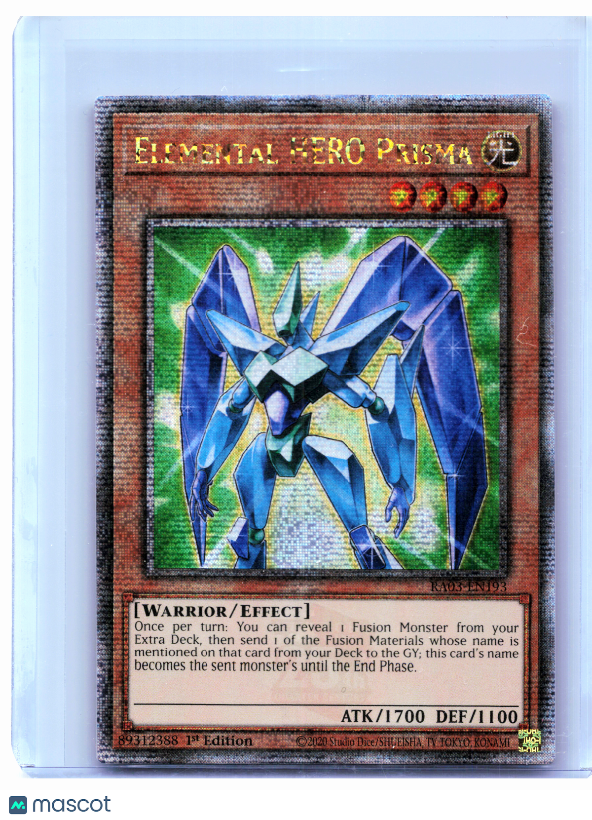 2024 YuGiOh!—Elemental HERO Prisma #RA03-EN193—QCR (1st Edition)