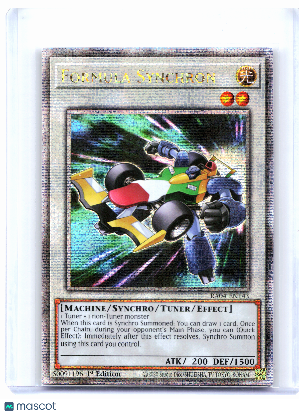 2025 YuGiOh!—Formula Synchron #RA04-EN143 Quarter Century Stampede—QCR (1st Ed)