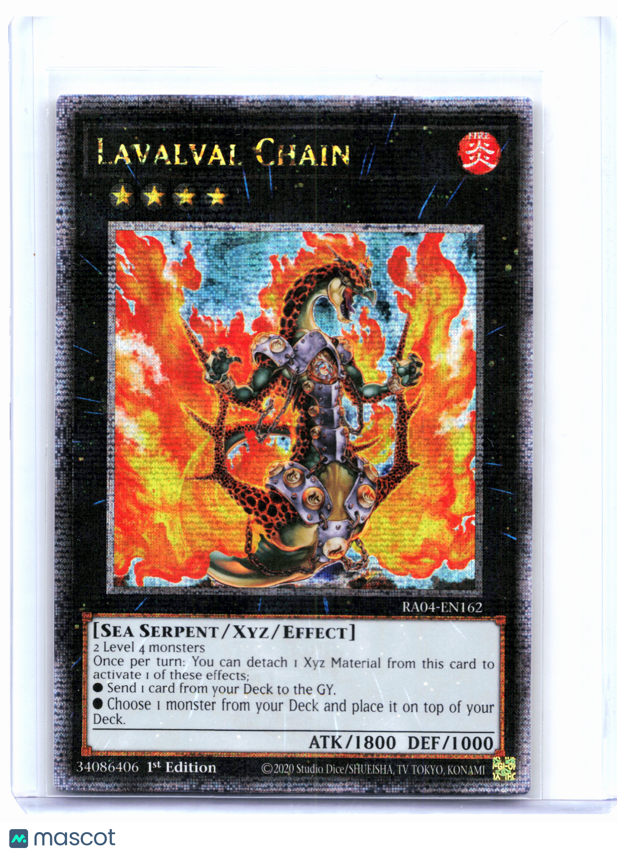 2025 YuGiOh!—Lavalval Chain #RA04-EN162 Quarter Century Stampede—QCR (1st Ed)