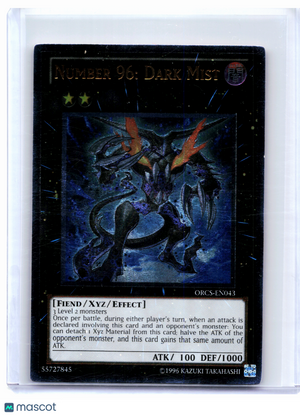 2012 YuGiOh!—Number 96: Dark Mist #ORCS-EN043 Order of Chaos—Ultimate Rare Foil