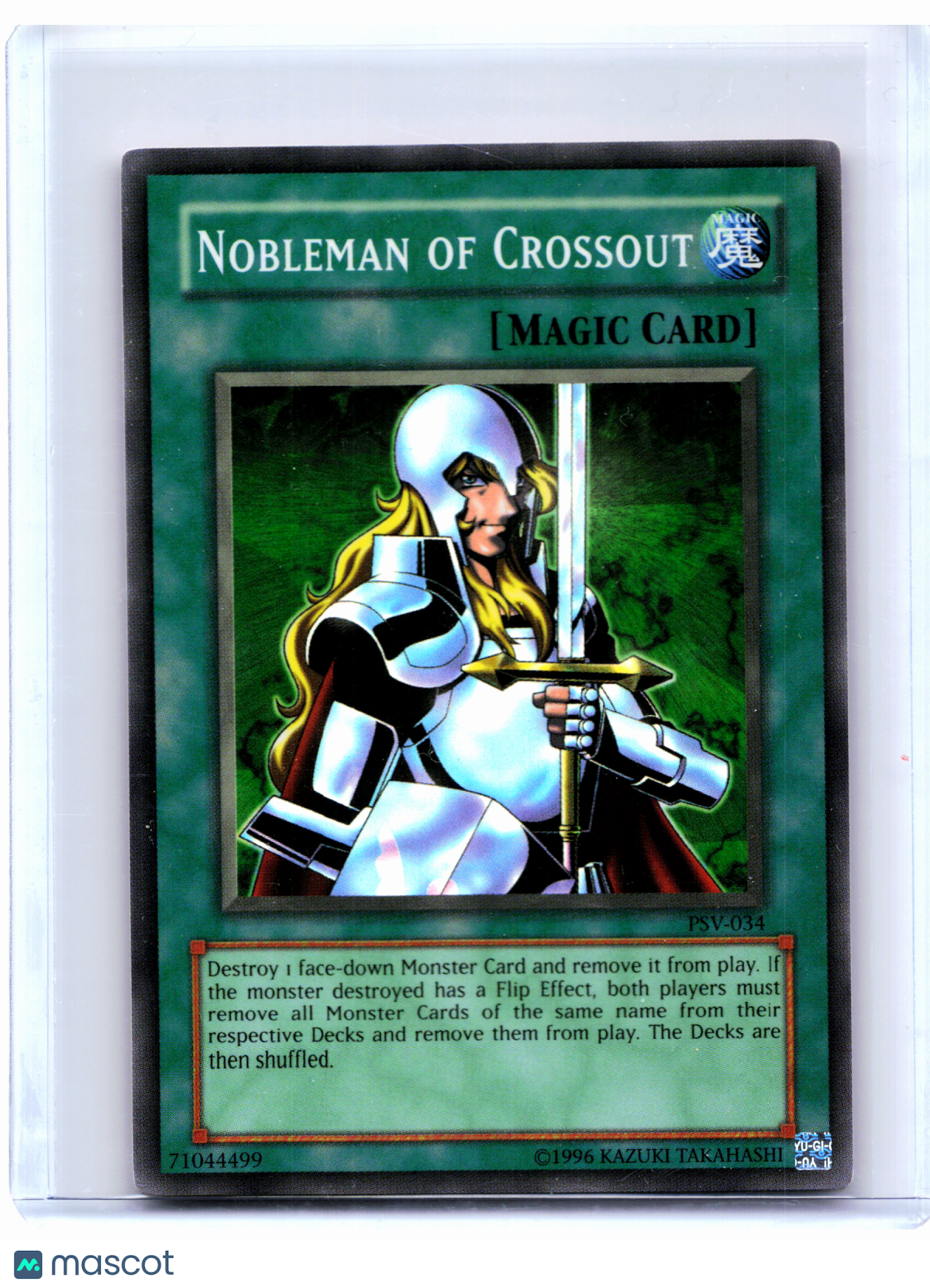 2002 Yu-Gi-Oh!—Nobleman of Crossout #PSV-034 Pharaoh's Servant—Super Rare Foil