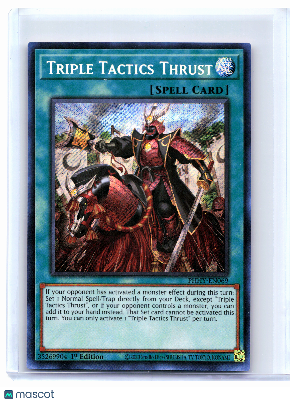 2023 YuGiOh!—Triple Tactics Thrust #PHHY-EN069—Secret Rare (1st Edition)