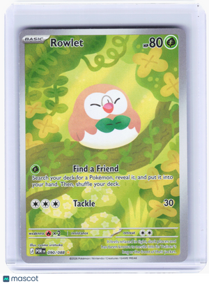 2026 Pokemon—Rowlet #90/88 Perfect Order—Illustration Rare Holo