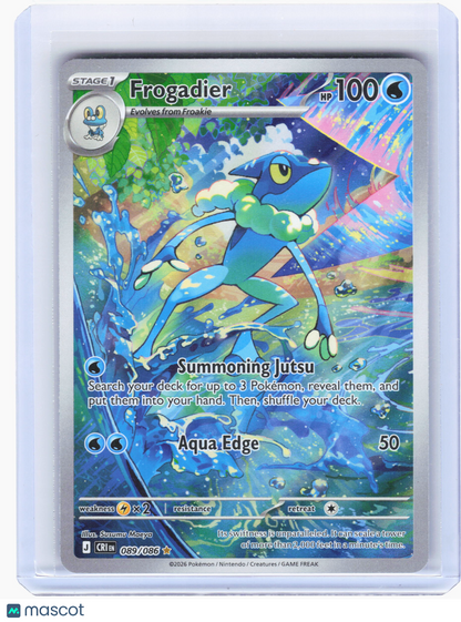 2026 Pokemon—Frogadier #89/86 Chaos Rising—Illustration Rare Holo