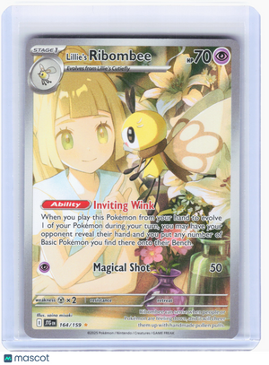 2025 Pokemon—Lillie's Ribombee #164/159 Journey Together—Illustration Rare Holo