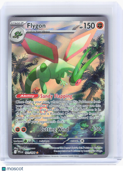 2025 Pokemon—Flygon #101/94 Phantasmal Flames—Illustration Rare Holo