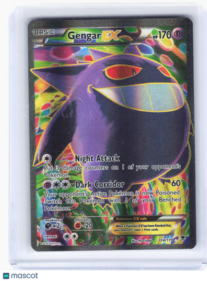2014 Pokemon—Gengar EX 114/119 Phantom Forces—Ultra Rare Holo[Moderately Played]