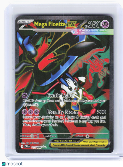 2025 Pokemon—Mega Floette ex #101/86 Chaos Rising—Ultra Rare Holo