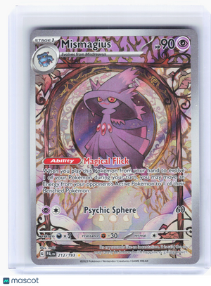 2023 Pokemon—Mismagius #212/193 Paldea Evolved—Illustration Rare Holo