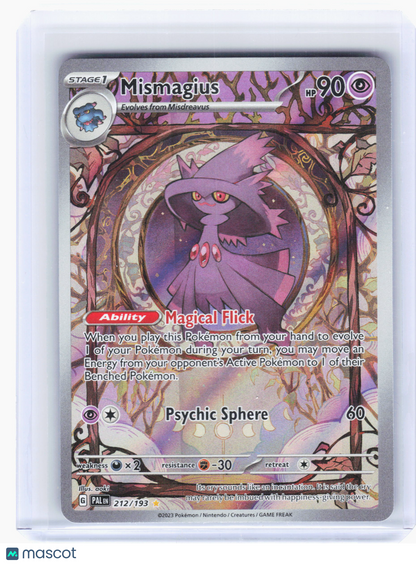 2023 Pokemon—Mismagius #212/193 Paldea Evolved—Illustration Rare Holo