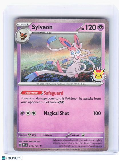 2025 Pokemon—Sylveon #40/131 Miscellaneous Cards & Products—Rare (Pokemon Day)