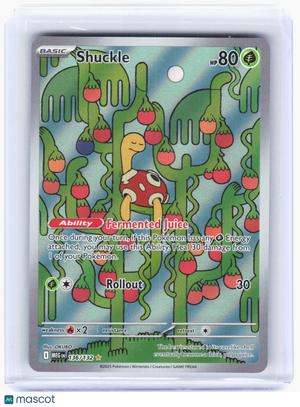 2025 Pokemon—Shuckle #136/132 Mega Evolution—Illustration Rare Holo