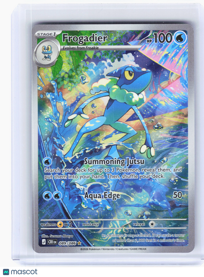 2026 Pokemon—Frogadier #89/86 Chaos Rising—Illustration Rare Holo