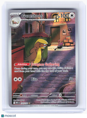 2025 Pokemon—Gumshoos #153/132 Mega Evolution—Illustration Rare Holo