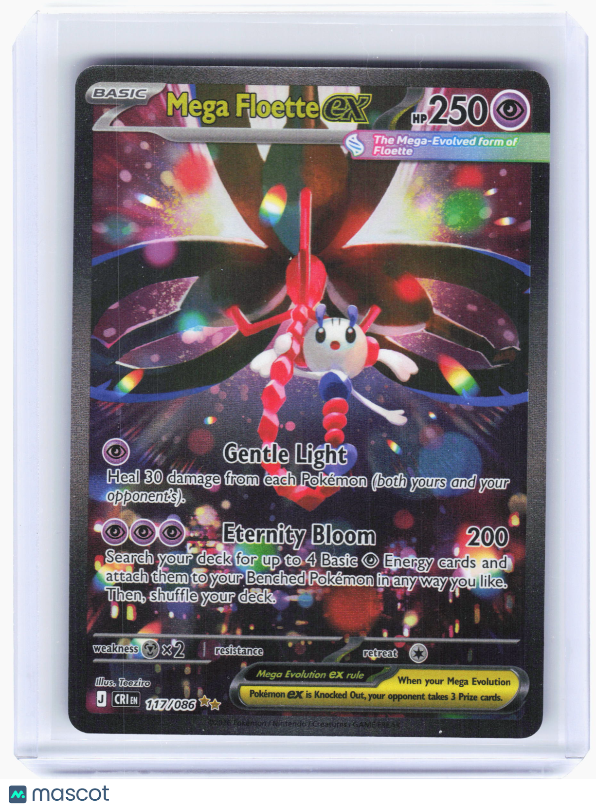 2026 Pokemon—Mega Floette ex #117/86 Chaos Rising—Special Illustration Rare Holo