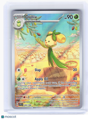 2023 Pokemon—Dolliv #200/198 Scarlet & Violet Base Set—Illustration Rare Holo