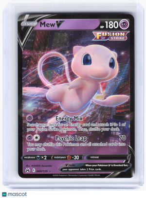 2022 Pokemon—Mew V #60/159 Crown Zenith—Ultra Rare Holo