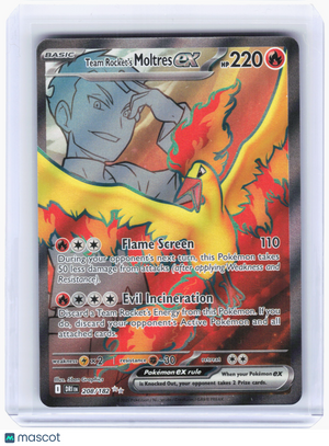 2025 Pokemon—Team Rocket's Moltres ex #208/182 Destined Rivals—Ultra Rare Holo