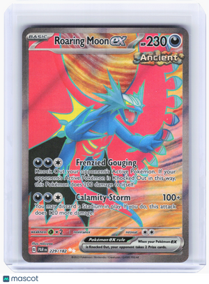 2023 Pokemon—Roaring Moon ex #229/182 Paradox Rift—Ultra Rare Holo