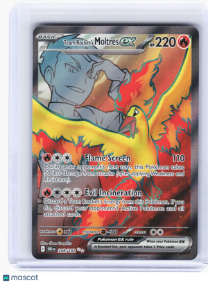 2025 Pokemon—Team Rocket's Moltres ex #208/182 Destined Rivals—Ultra Rare Holo