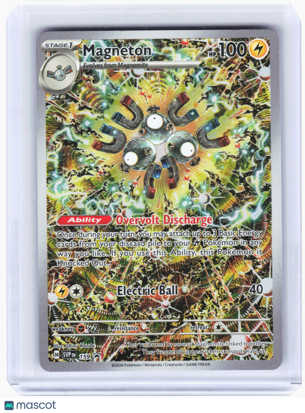 2024 Pokemon—Magneton #159 Scarlet & Violet Promo Cards—Black Star Promo Holo