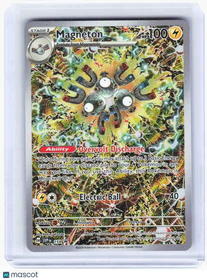 2024 Pokemon—Magneton #159 Scarlet & Violet Promo Cards—Black Star Promo Holo