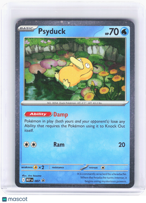 2025 Pokemon—Psyduck #007 Mega Evolution Promo—Black Star Promo Holo