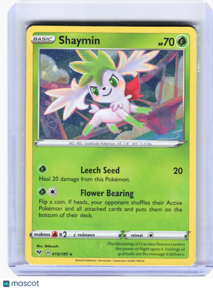 2020 Pokemon—Shaymin #15 Vivid Voltage—Holo Rare Holo (Sealed)