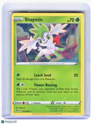 2020 Pokemon—Shaymin #15 Vivid Voltage—Holo Rare Holo (Sealed)
