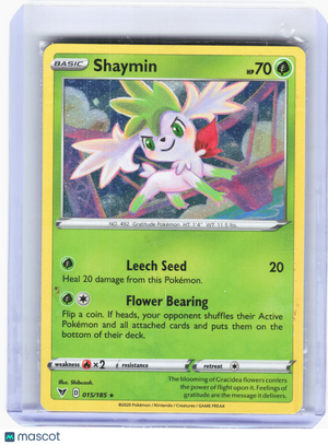 2020 Pokemon—Shaymin #15 Vivid Voltage—Holo Rare Holo (Sealed)