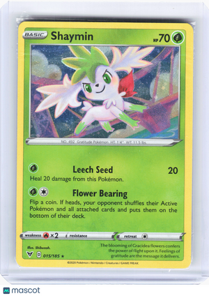 2020 Pokemon—Shaymin #15 Vivid Voltage—Holo Rare Holo (Sealed)