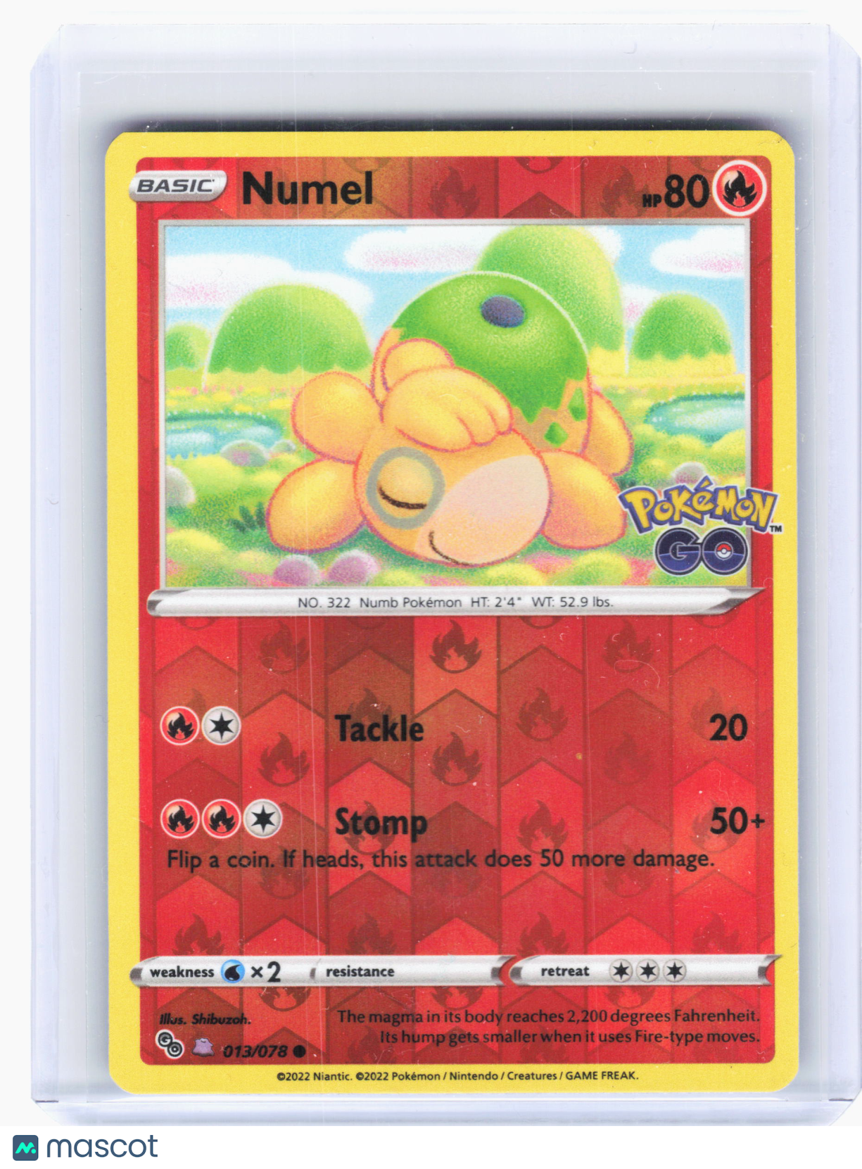 2022 —Numel #13 Pokemon GO—Common Holo (Peelable Ditto)