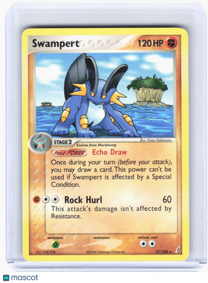 2006 Pokemon—Swampert #27 Crystal Guardians—Rare Holo [Lightly Played]