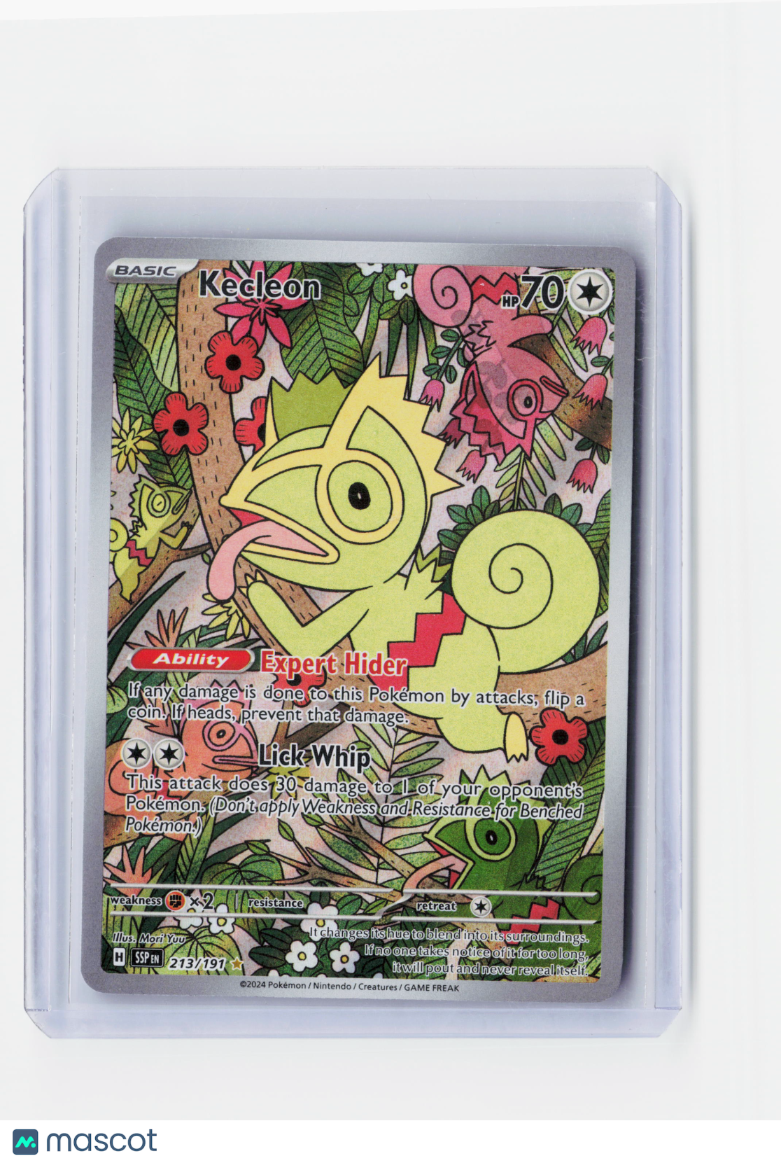 2024 Pokemon—Kecleon #213/191 Surging Sparks—Illustration Rare Foil
