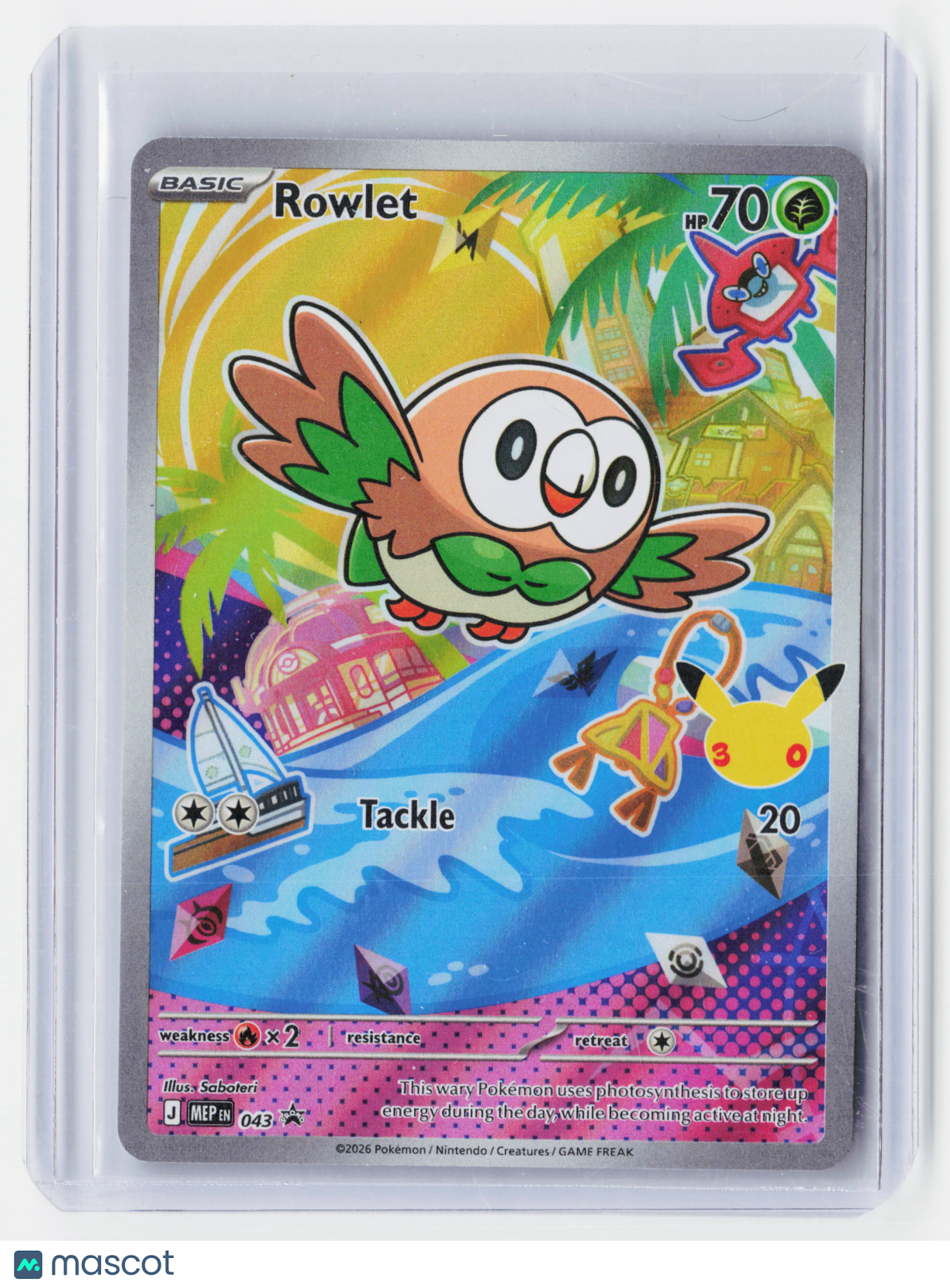 2026 Pokemon—Rowlet #043 First Partner Pack—Black Star Promo