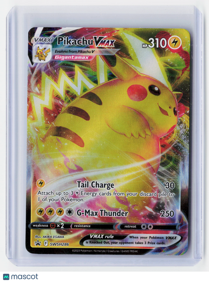 2023 Pokemon TCG—Pikachu VMAX #SWSH286 Crown Zenith—Black Star Promo