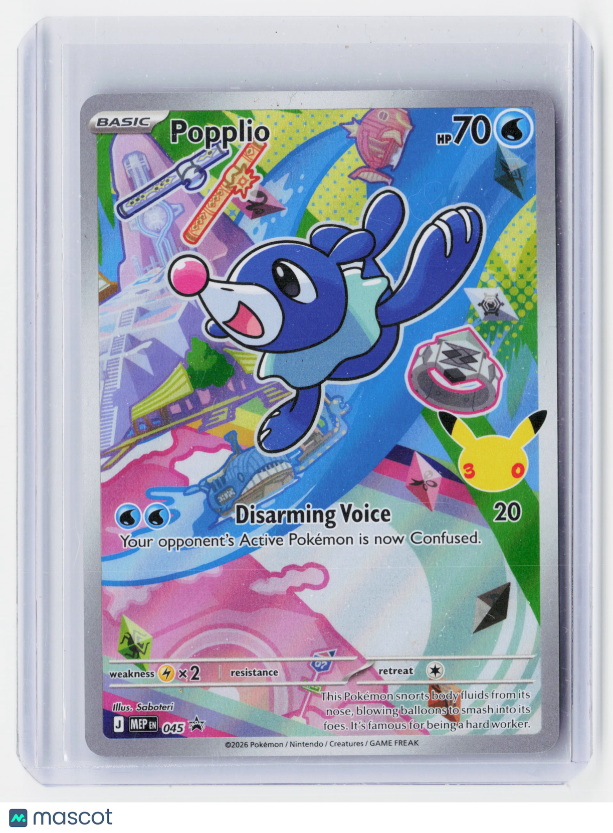 2026 Pokemon TCG—Popplio #045 First Partner Pack—Black Star Promo