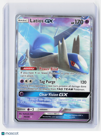 2019 Pokemon—Latios GX #78/236 Unified Minds—