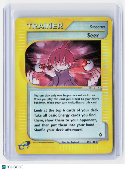 2002 Pokemon TCG—Seer #133/147 Aquapolis—Reverse Holo
