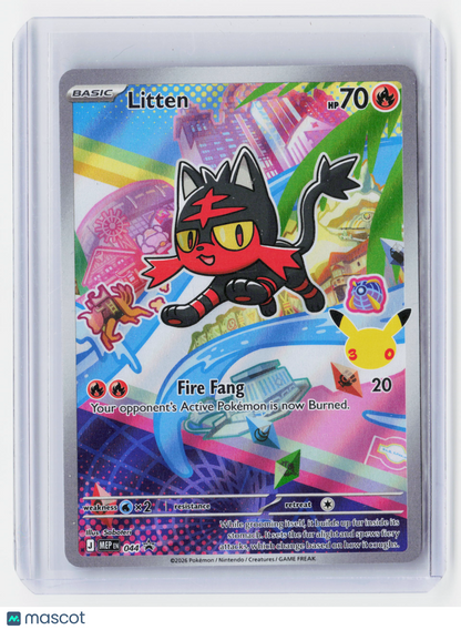 2026 Pokemon TCG—Litten #044 First Partner Pack—Black Star Promo