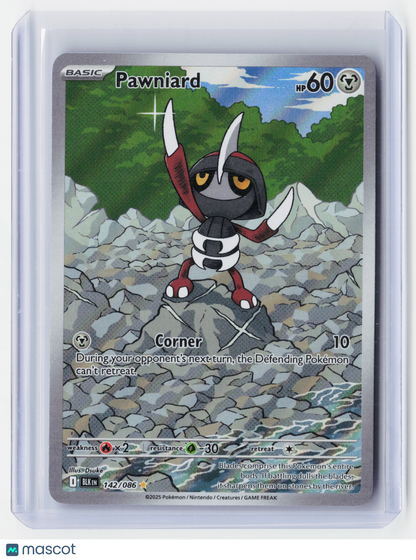 2025 Pokemon TCG—Pawniard #142/86 Black Bolt—Alternative Art