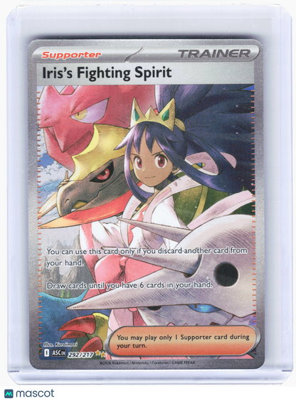 2026 Pokemon—Iris's Fighting Spirit #292 Ascended Heroes—SIR Holo