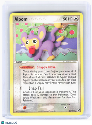 2005 Pokemon—Aipom #34 Unseen Forces—Uncommon Nonholo [Lightly Played]