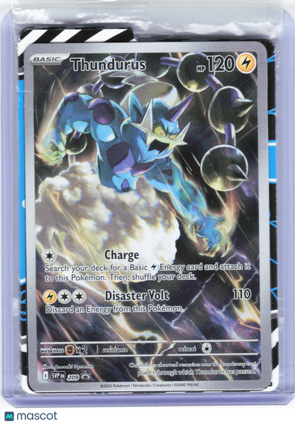 2025 Pokemon—Thundurus #209 Scarlet & Violet—Black Star Promo (Sealed)