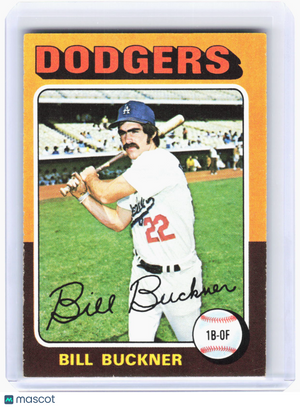Topps 1975 Topps Baseball—Bill Buckner #244 —Very Good