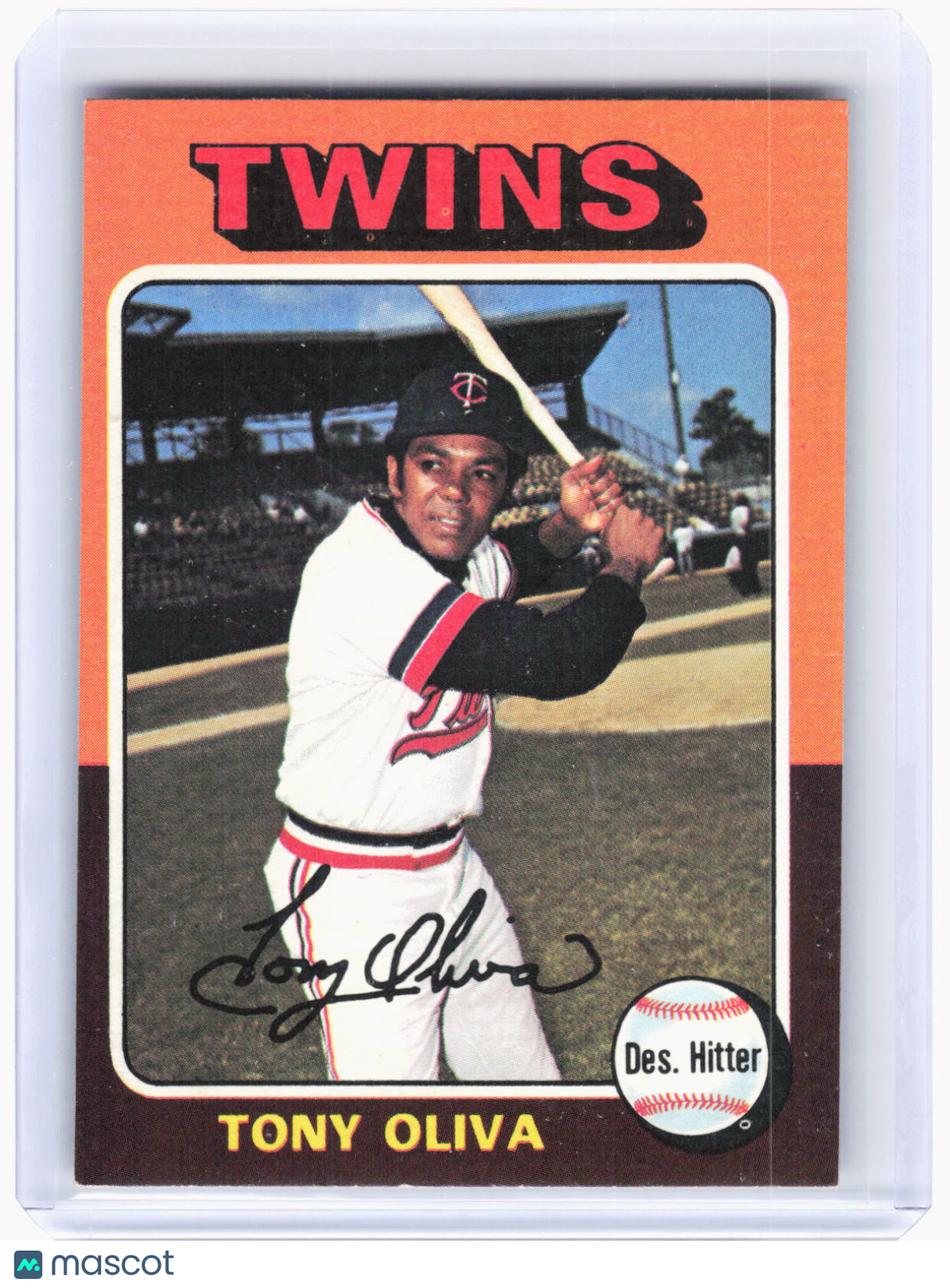 Topps 1975 Topps Baseball—Tony Oliva #325 —Very Good