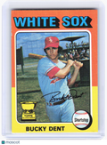 Topps 1975 Topps Baseball—Bucky Dent #299 Topps All-Star Rookie—Very Good