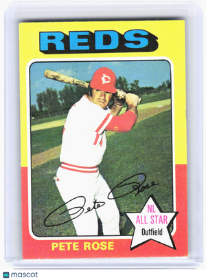 Topps 1975 Topps Baseball—Pete Rose #320 NL All Star Outfield—Very Good