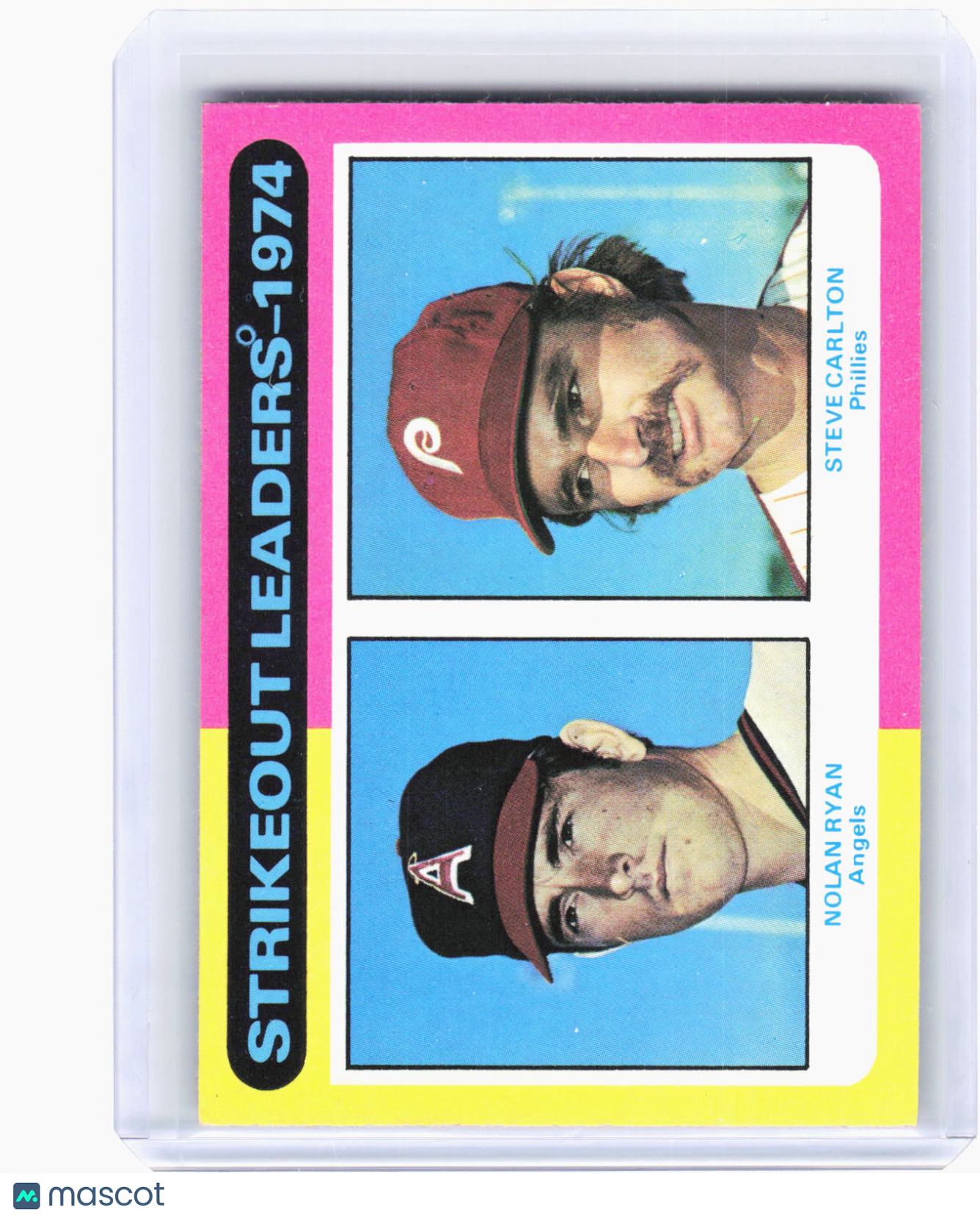 Topps 1975 Topps Baseball—Nolan Ryan Steve Carlton #312 —Very Good